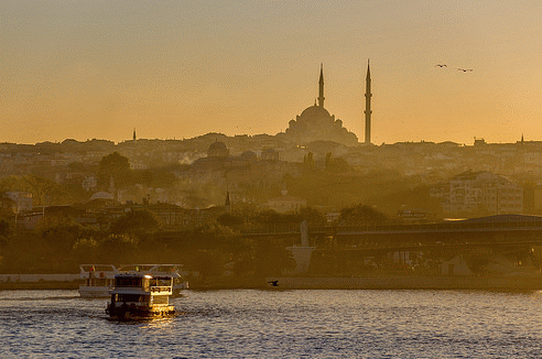 Tramonto su Istanbul